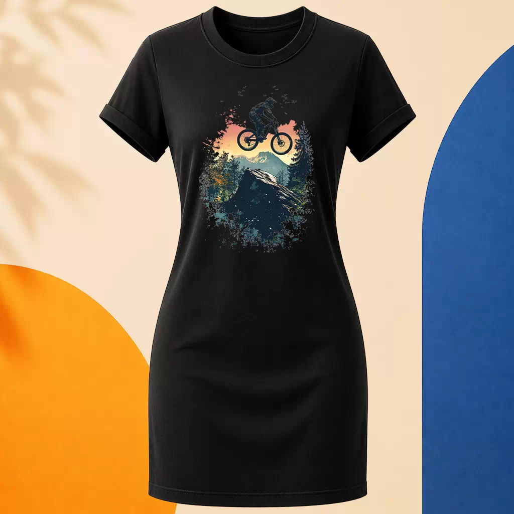 Šaty - Skok bikerem - Svobodná příroda